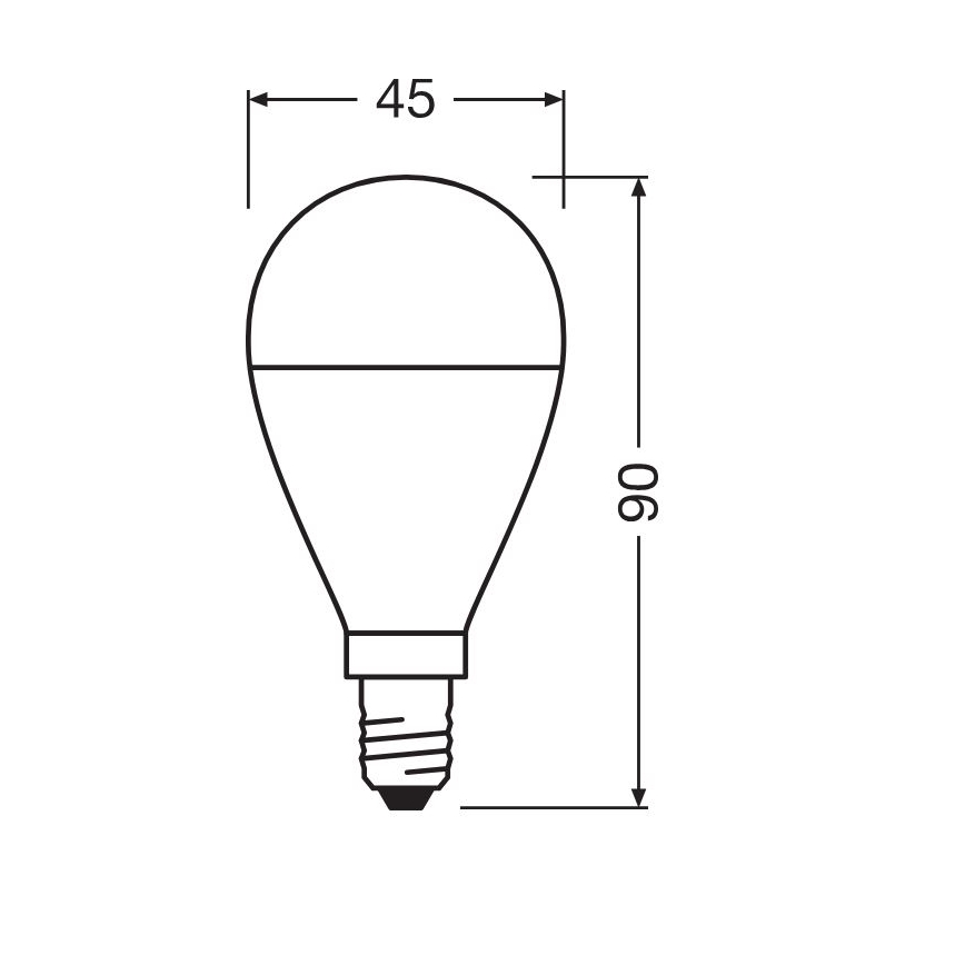 KIT 3x LED glödlampa P45 E14/7,5W/230V 3000K - Osram