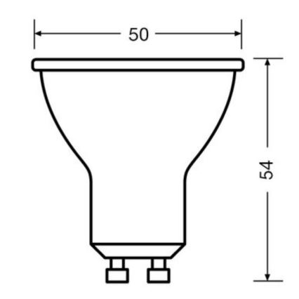 KIT 3x LED glödlampa PAR16 GU10/4,5W/230V 2700K - Osram