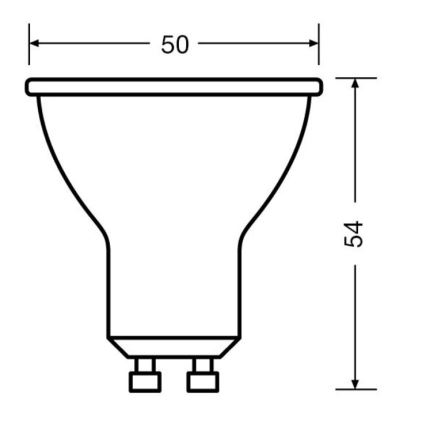 KIT 3x LED glödlampa PAR16 GU10/6,9W/230V 2700K 36° - Osram