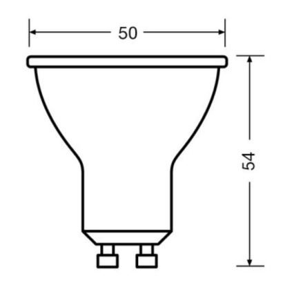 KIT 3x LED glödlampa PAR16 GU10/6,9W/230V 4000K - Osram