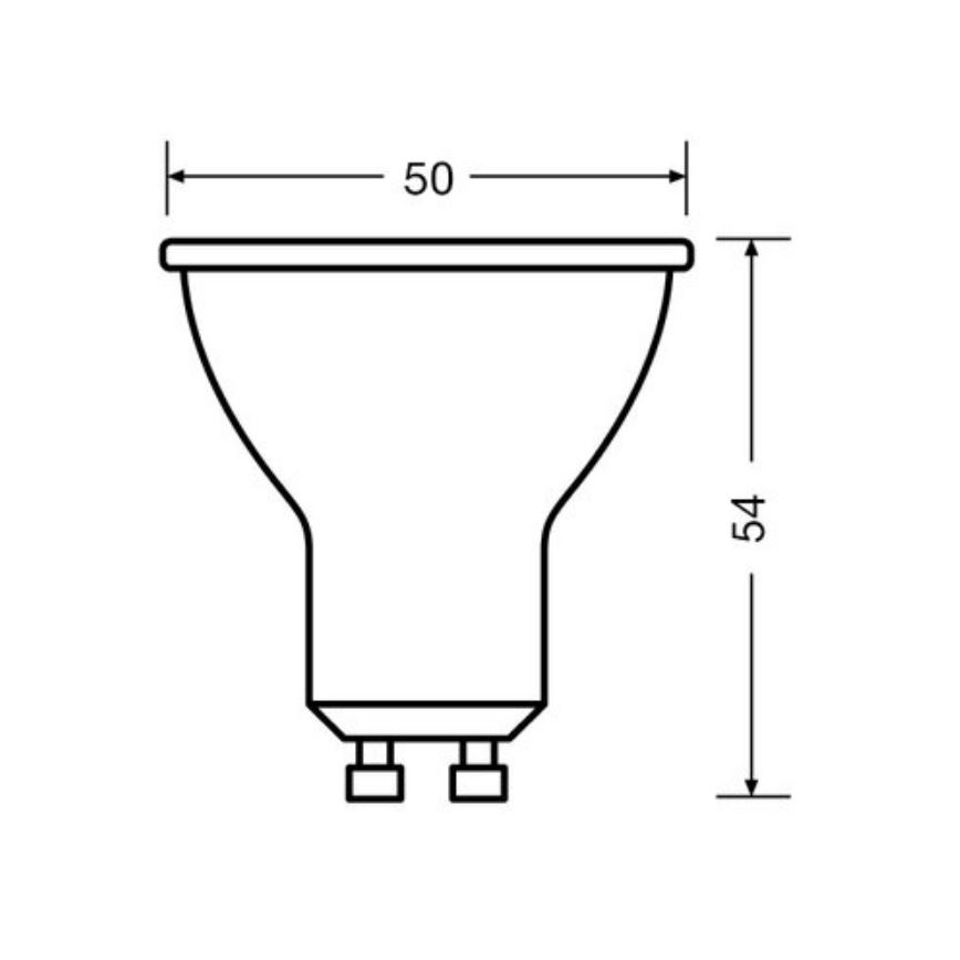 KIT 3x LED glödlampa PAR16 GU10/6,9W/230V 4000K - Osram