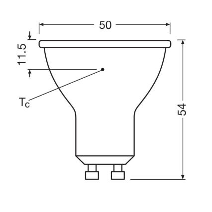KIT 3x LED glödlampa PAR16 GU10/6,9W/230V 6500K - Osram
