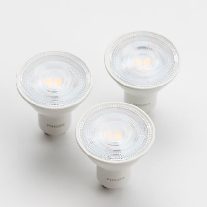 KIT 3x LED glödlampa Philips GU10/4,7W/230V 2700K