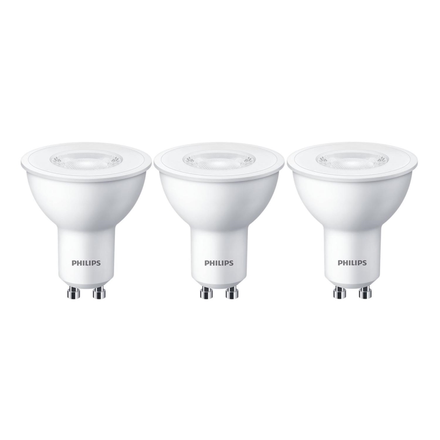 KIT 3x LED glödlampa Philips GU10/4,7W/230V 2700K
