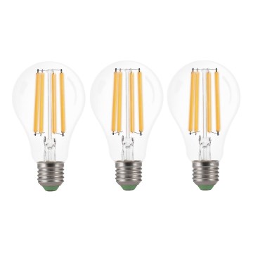 KIT 3x LED glödlampa VINTAGE A60 E27/9W/230V 3000K - Brilagi