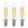 KIT 3x LED glödlampa VINTAGE C35 E14/4W/230V 2700K - Eglo 12811