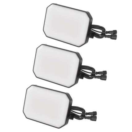KIT 3x LED RGBIC Ljusreglerad utomhus strålkastare GoSmart LED/14W/230V 3000-6500K IP65 Wi-Fi Tuya