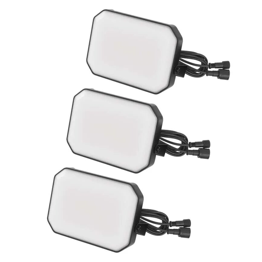 KIT 3x LED RGBIC Ljusreglerad utomhus strålkastare GoSmart LED/14W/230V 3000-6500K IP65 Wi-Fi Tuya