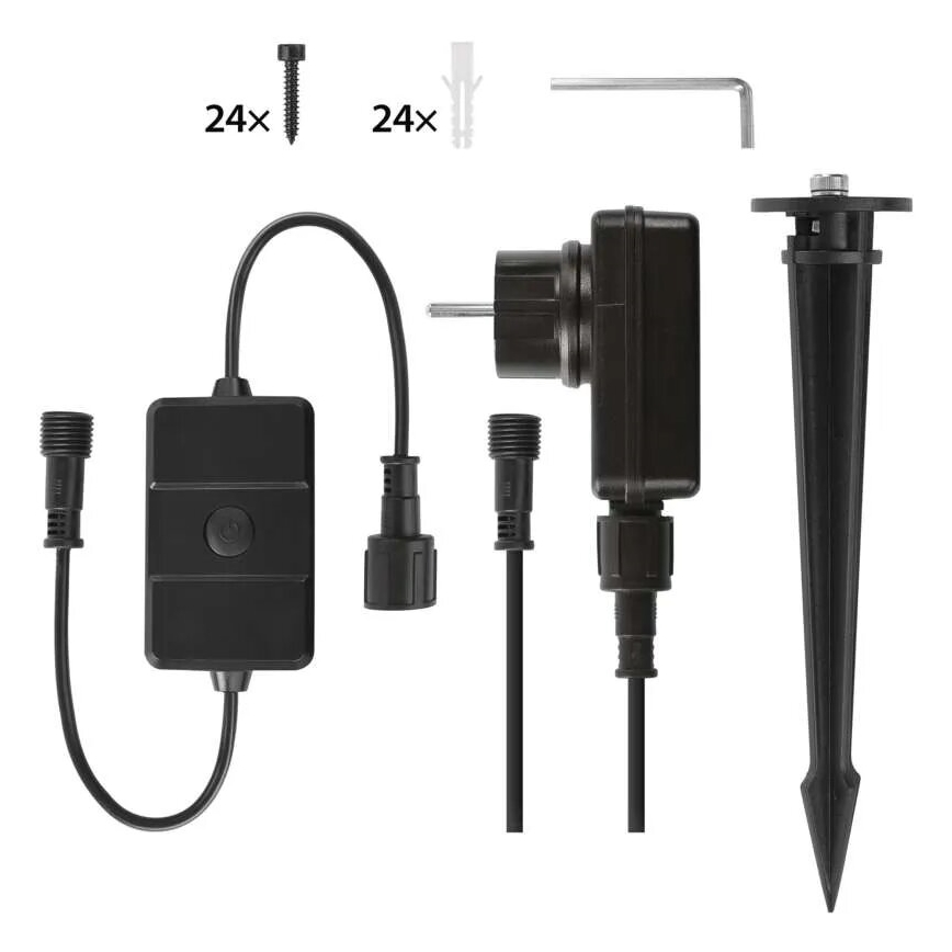 KIT 3x LED RGBIC Ljusreglerad utomhus strålkastare GoSmart LED/14W/230V 3000-6500K IP65 Wi-Fi Tuya