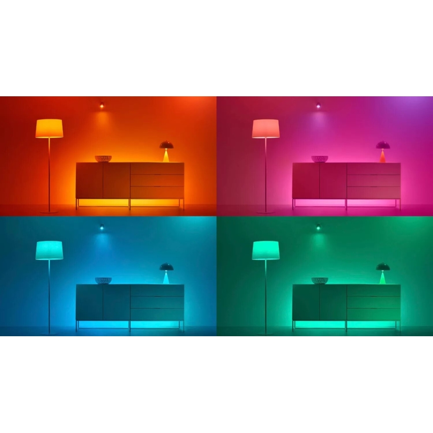 KIT 3x LED RGBW dimbar lampa PAR16 GU10/4,7W/230V 2200-6500K Wi-Fi - WiZ