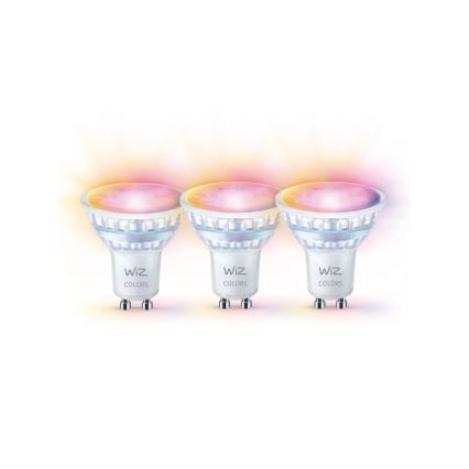KIT 3x LED RGBW dimbar lampa PAR16 GU10/4,7W/230V 2200-6500K Wi-Fi - WiZ