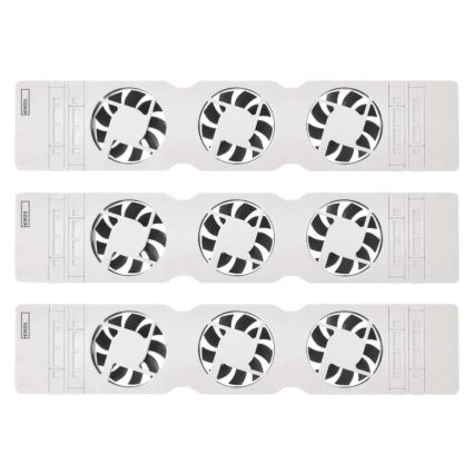 KIT 3x Radiatorfläktar 5/230V vit