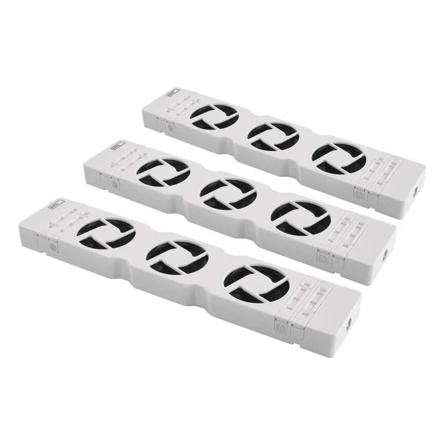 KIT 3x Radiatorfläktar 5/230V vit