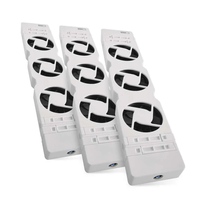 KIT 3x Radiatorfläktar 5/230V vit