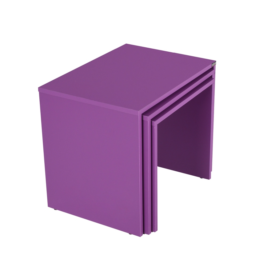 KIT 3x Soffbord lila