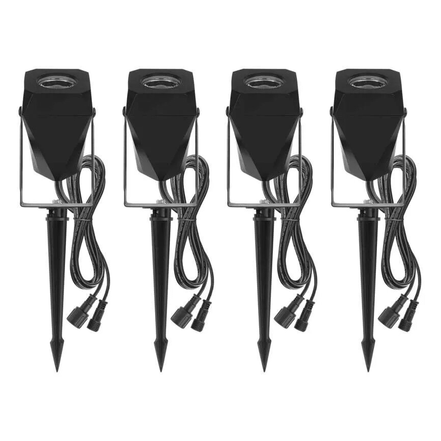 KIT 4x LED RGBIC Ljusreglerad utomhus lampa LED/7W/230V 3000-6500K IP65 Wi-Fi Tuya