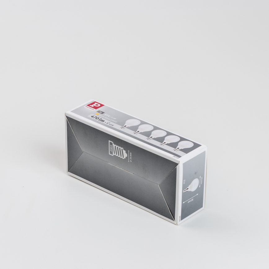 KIT 5x LED glödlampa P45 E14/5,5W/230V 2700K - Paulmann 28783