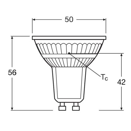 KIT 5x LED glödlampa PAR16 GU10/4,3W/230V 2700K 120° - Osram