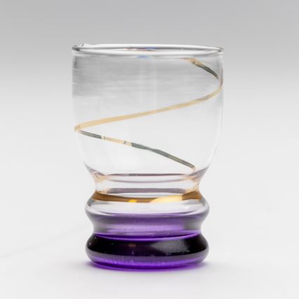 Kit 6x snappsglas genomskinlig lila