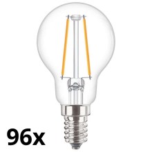 KIT 96x LED glödlampa VINTAGE P45 E14/2W/230V 2700K