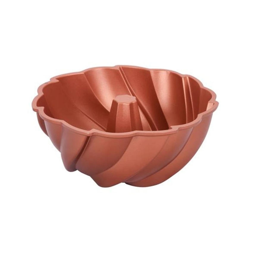 KITCHISIMO kransform 24 cm, spiralmönster/kopparfärgad