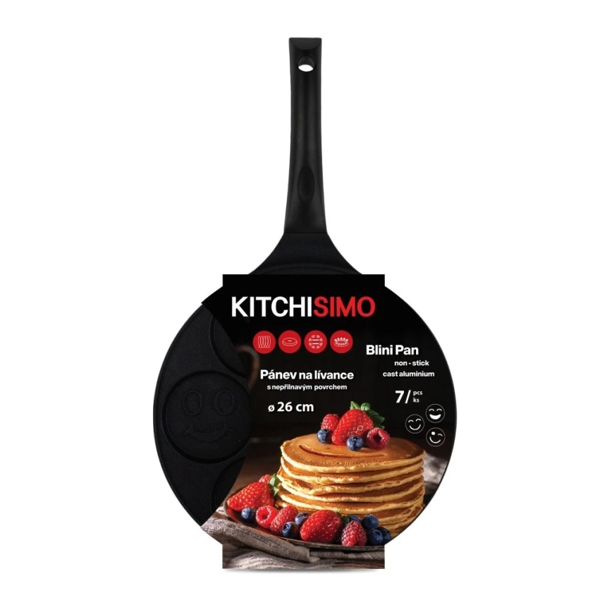 KITCHISIMO plättlagg 26 cm svart