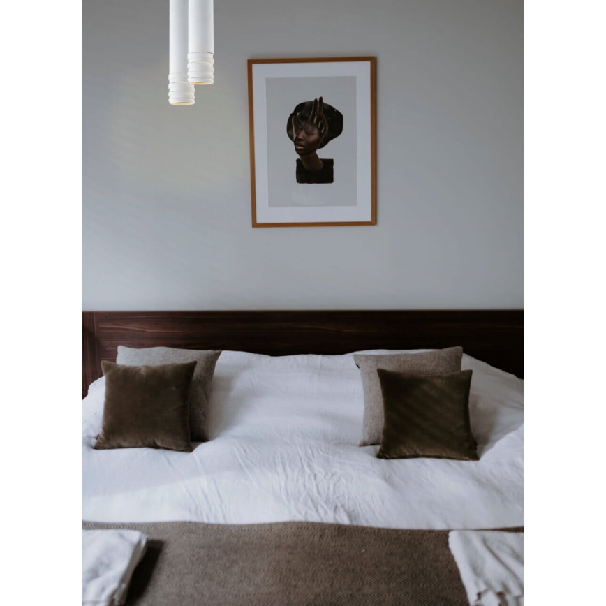 Taklampa DRILL 1xGU10/4W/230V vit