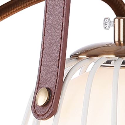 Vägglampa MEMORY 1xG9/4W/230V vit/brun