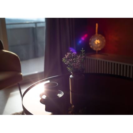 Bordslampa JUNO 1xE27/7W/230V beige/gyllene