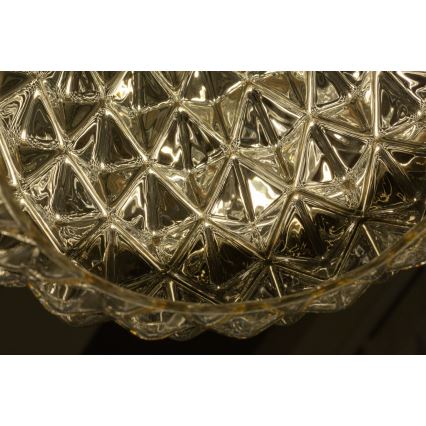 Ljuskrona med upphängningsrem DIAMOND 1xE27/11W/230V gyllene