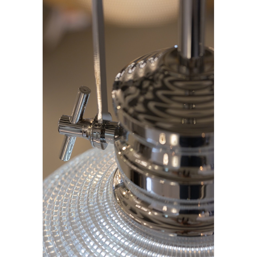 Pendelkrona THOR 1xE27/11W/230V skinande krom