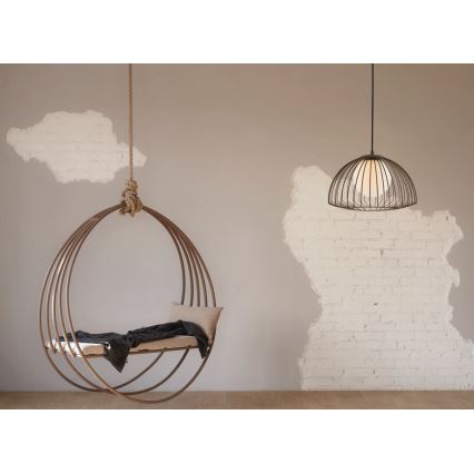 Ljuskrona med upphängningsrem GRID 1xG9/4W/230V brun