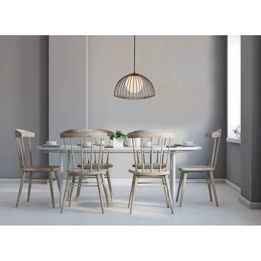 Ljuskrona med upphängningsrem GRID 1xG9/4W/230V brun