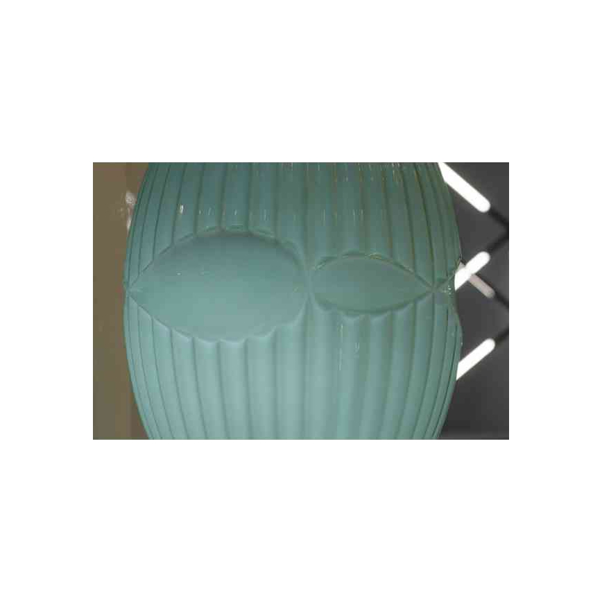 Ljuskrona med upphängningsrem ELLIPTIC 1xE27/11W/230V grön