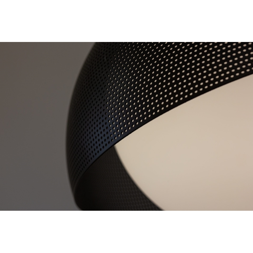 Ljuskrona med upphängningsrem GRAVEN 1xE27/11W/230V svart