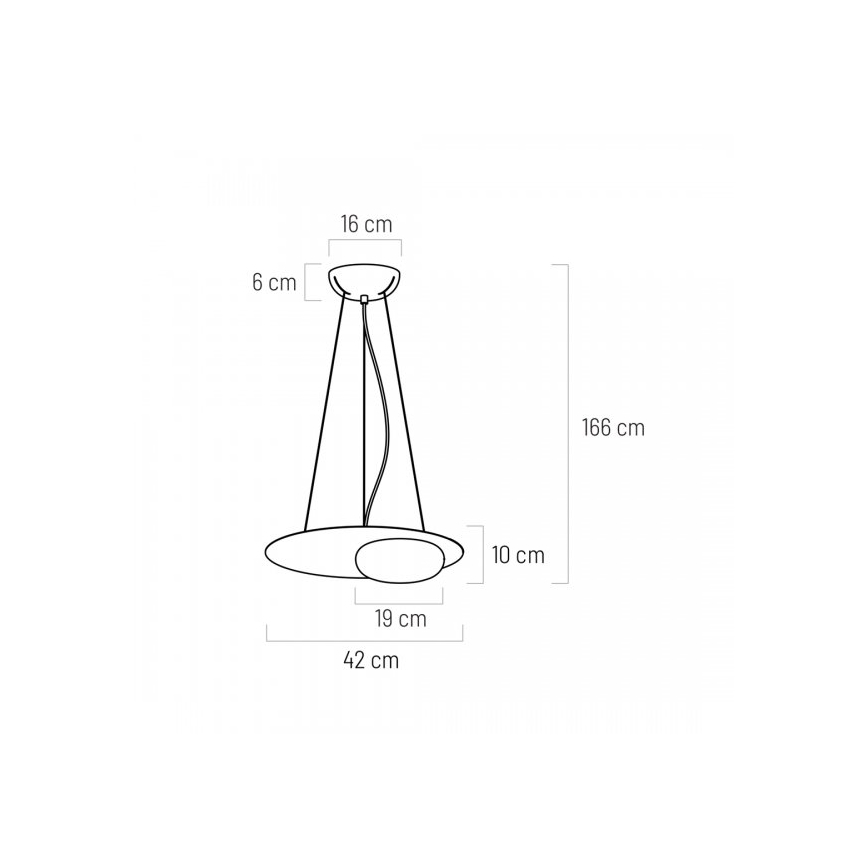 LED-lampa på kabel PETIT LED/12W/230V svart