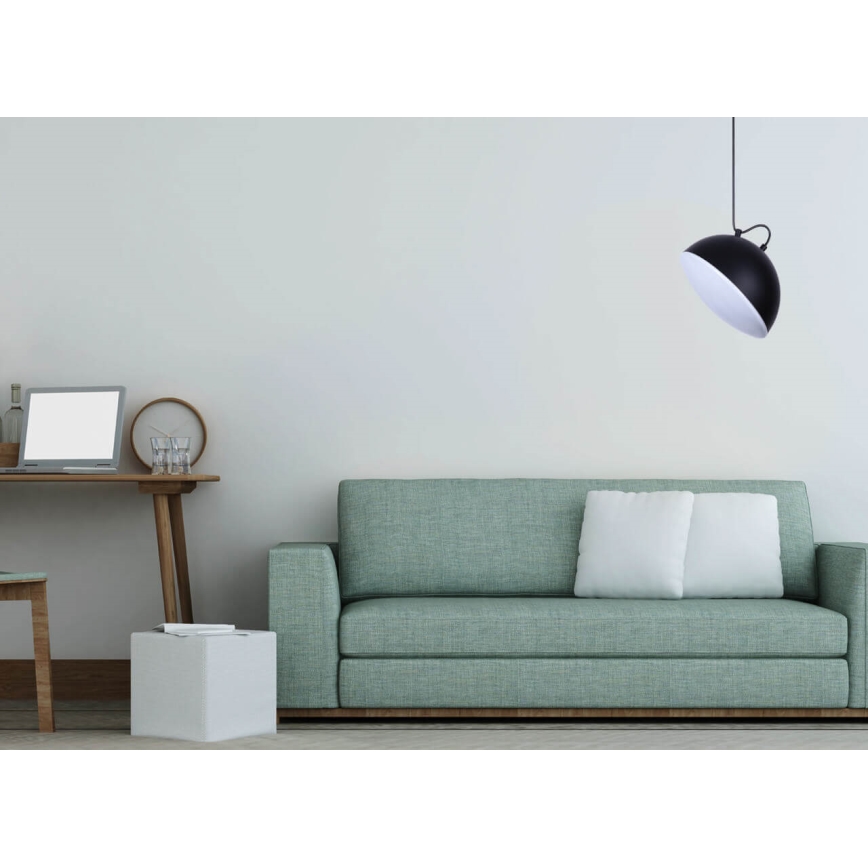 LED-lampa på kabel CROWD LED/20W/230V svart