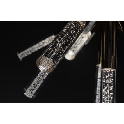 LED-lampa på kabel EIRENE 12xLED/5W/230V guld