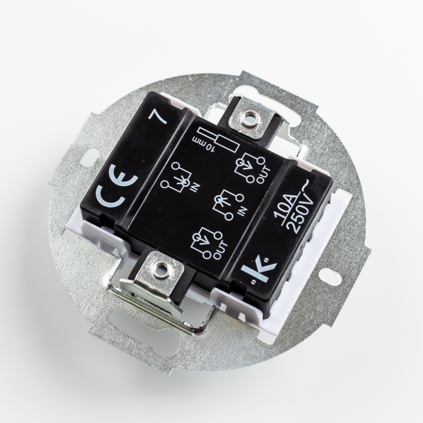 Kliklap - Retro 4-vägsbrytare utan ram nr. 7 gammalrosa