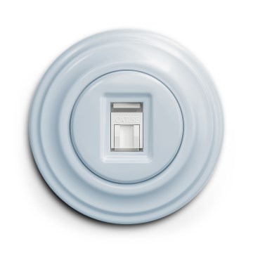 Kliklap - Retro datauttag med ram, blå