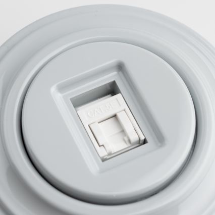 Kliklap - Retro datauttag med ram, grå