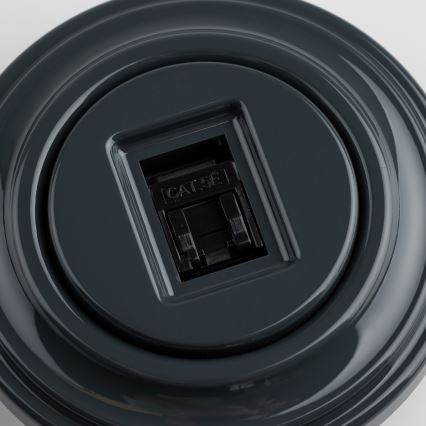 Kliklap - Retro datauttag med ram i antracit