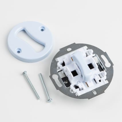 Kliklap - Retro korsbrytare med ram nr. 7, blå