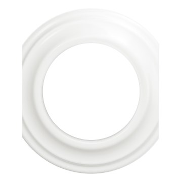 Kliklap - Retro mittmonterad ram snövit