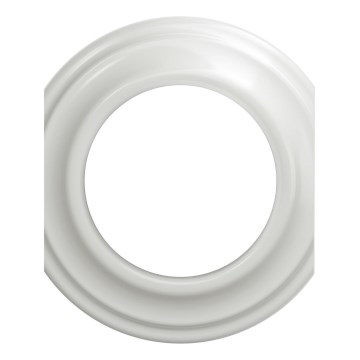 Kliklap - Retro mittram i vit keramik