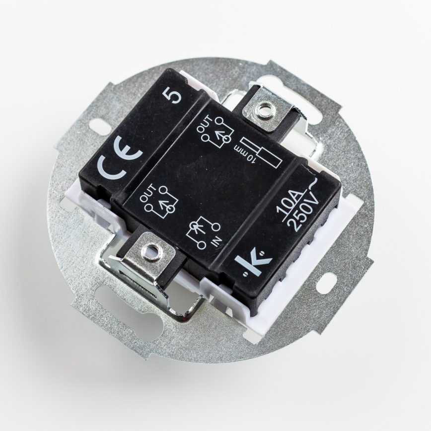 Kliklap - Retro seriebrytare med ram nr. 5, antracit