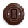 Kliklap - Retro seriebrytare med ram nr 5, brun