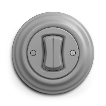 Kliklap - Retro seriebrytare med ram nr. 5, grå