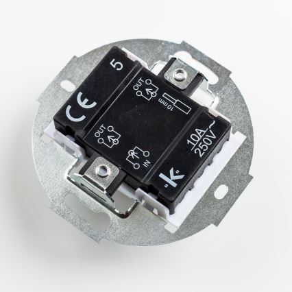 Kliklap - Retro seriebrytare utan ram nr 5 antracit