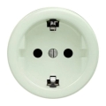 Kliklap - Retro vägguttag för hushåll utan ram SCHUKO 230V/16A mintgrön